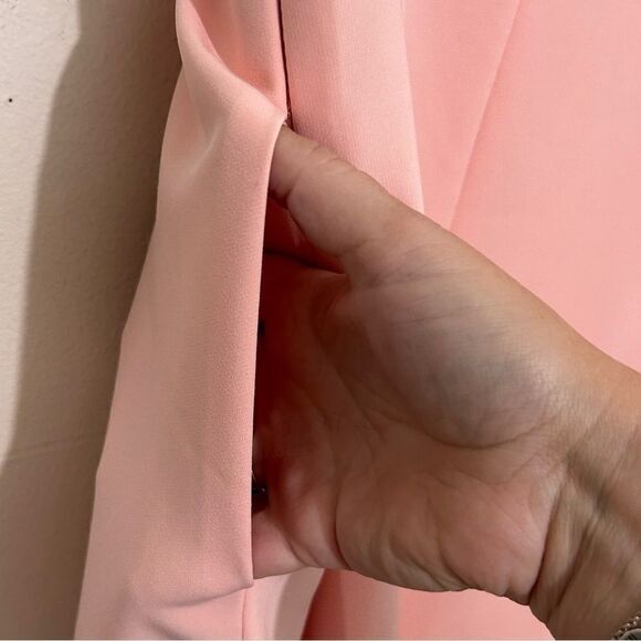 Gal Meets Glam Yvonne One Shoulder Rose Quartz Pink A-Line Dress NEW WITH TAGS - Picture 10 of 10